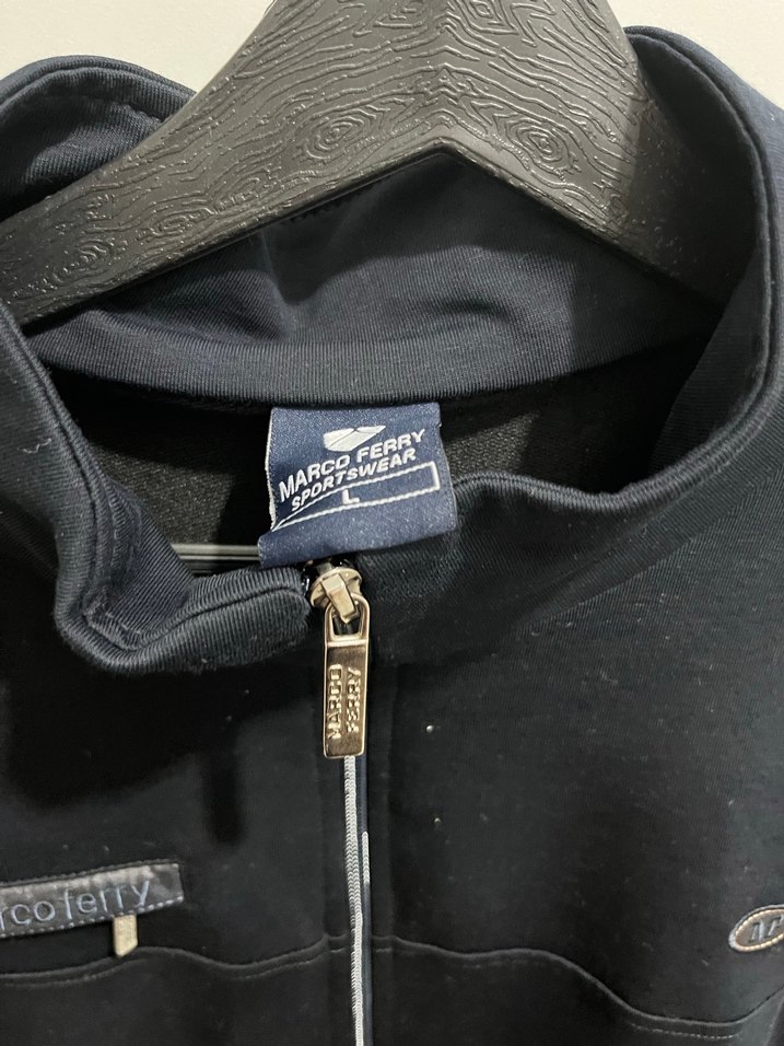 Lacivert Fermuarlı Erkek Yüksek Yaka Ceket - Görsel 3