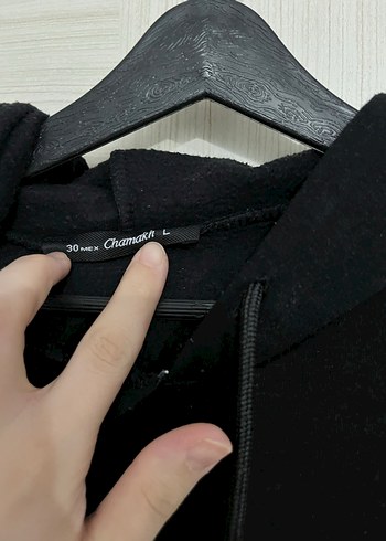 Drexel Baskılı Siyah Kapüşonlu Sweatshirt - Görsel 2