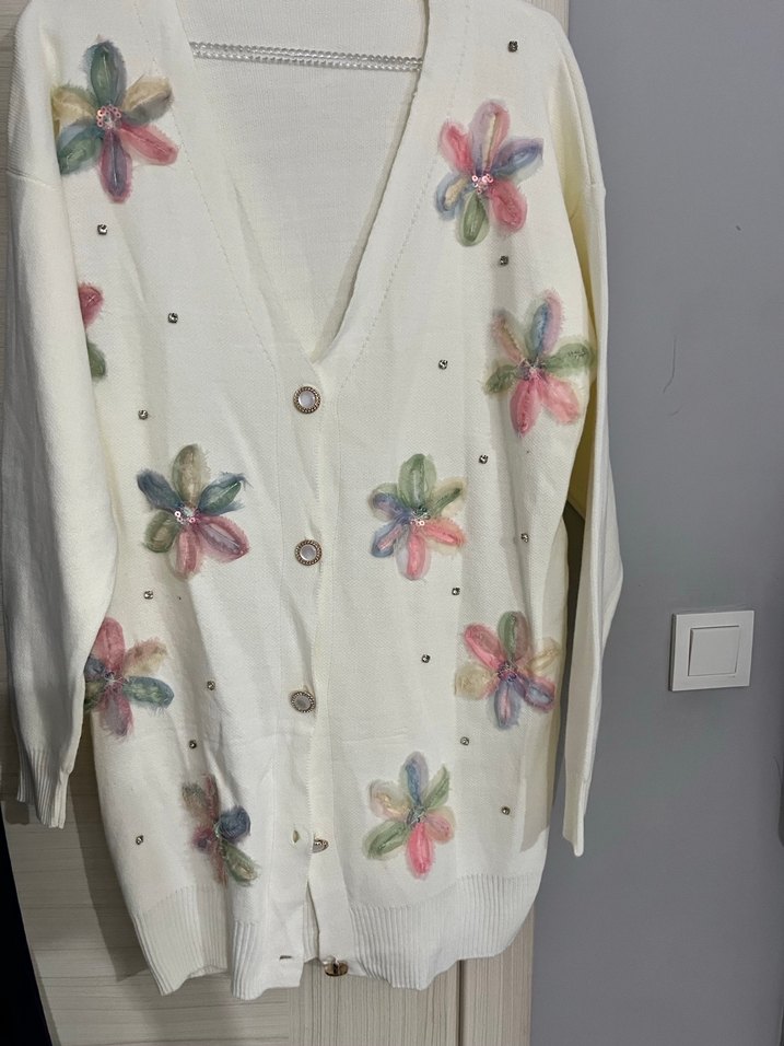 Çiçek baskılı ceket - Görsel 2