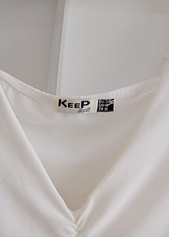 Zara Beyaz Pilili V Yaka Kadın Büstiyer
