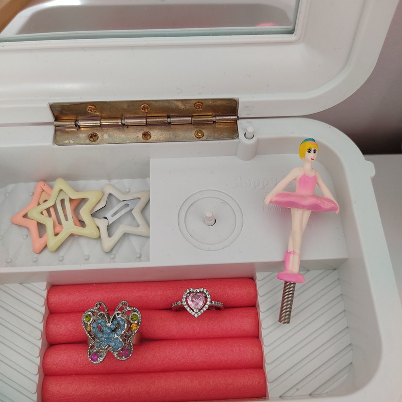 Pembe Valiz Aynalı Müzik Kutusu - Görsel 5