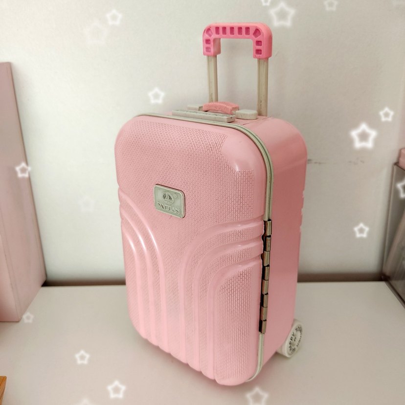 Pembe Valiz Aynalı Müzik Kutusu - Görsel 2