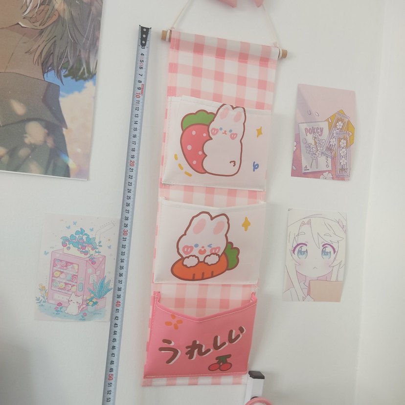 Pembe Baskılı Duvar Düzenleyici - Görsel 2