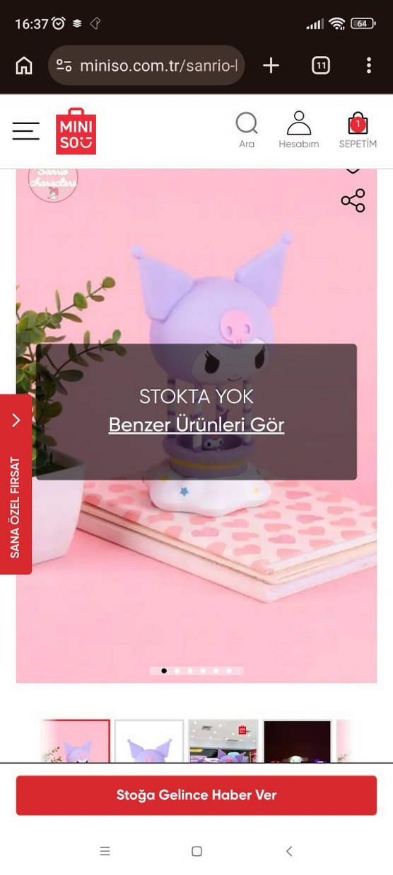 Kuromi - Sanrio Lisanslı Balon Gece Lambası - Görsel 2