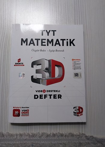 tyt matematik 3-d video destekli defter
