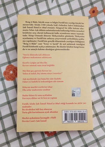Beng ü Bade - Fuzuli Şiir Kitabı - Görsel 3