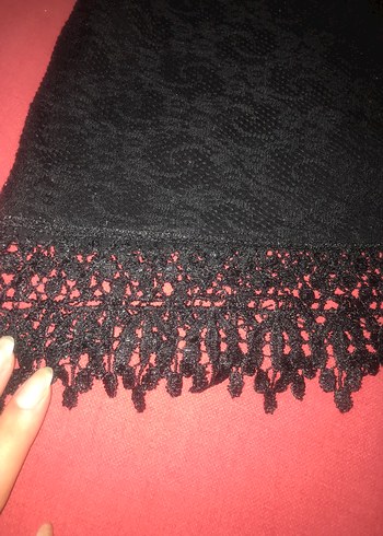 Dantelli Siyah Midi Gotik Bluz - Görsel 2