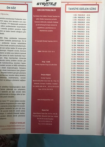 Gün Gün Problemler Karma Soru Bankası strateji yayınları - Görsel 2
