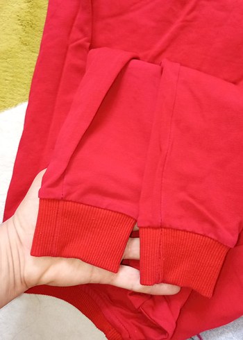 Kırmızı Baskılı Çocuk Eşofman Takımı - Görsel 5