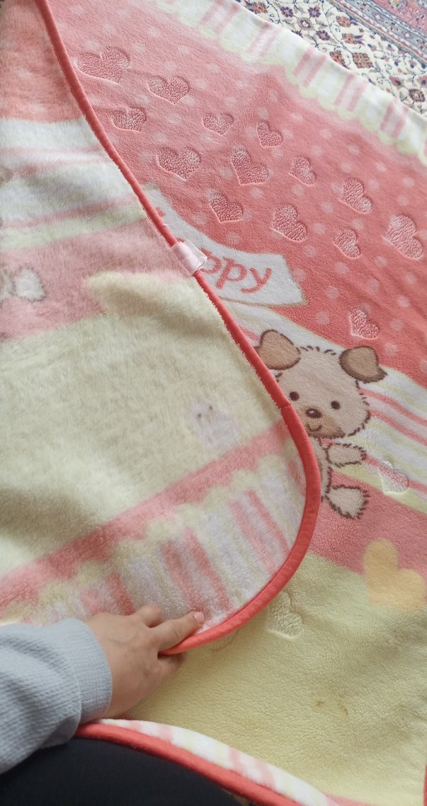 Pembe Desenli Çocuk Battaniyesi - Görsel 4