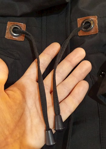 siyah Uzun Sıcak kadın Mont kaban - Görsel 4