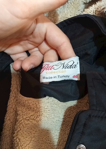 siyah Uzun Sıcak kadın Mont kaban - Görsel 9