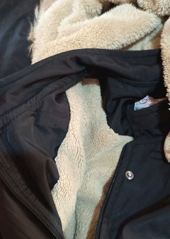 siyah Uzun Sıcak kadın Mont kaban - Görsel 8