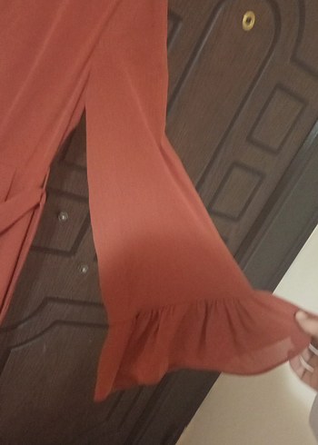 Kadın Uzun Pilili Bohem Elbise - Görsel 2