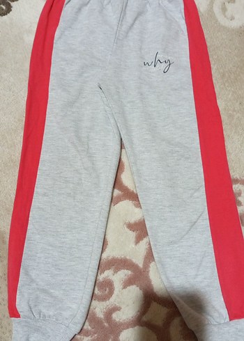 Kız Gri Baskılı Rahat Eşofman Takımı - Görsel 5