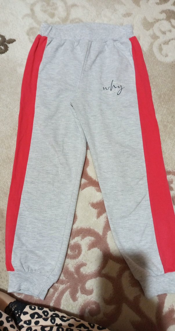 Kız Gri Baskılı Rahat Eşofman Takımı - Görsel 5