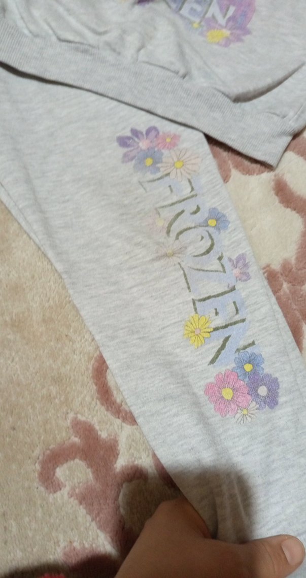 Gri frozen Baskılı  Kız Takımı - Görsel 3