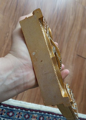 Parlak Altın Renkli   vav Muhammed süsü - Görsel 7