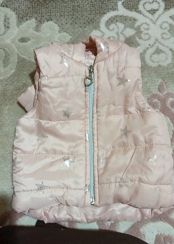 Kız Çocuk Pembe Kapüşonlu Yelek - Görsel 14