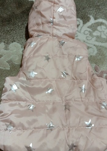 Kız Çocuk Pembe Kapüşonlu Yelek - Görsel 5