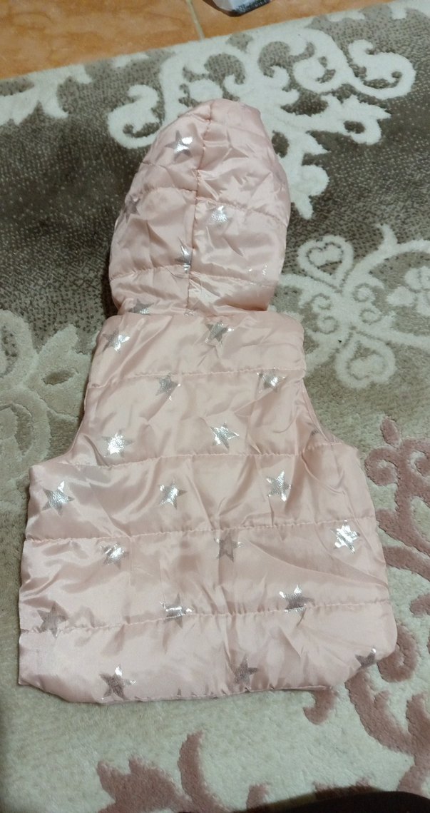 Kız Çocuk Pembe Kapüşonlu Yelek - Görsel 4