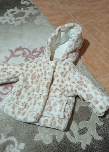 Kürklü Kapüşonlu Kız Çocuk Mont - Görsel 2