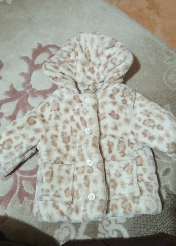 Kürklü Kapüşonlu Kız Çocuk Mont - Görsel 14