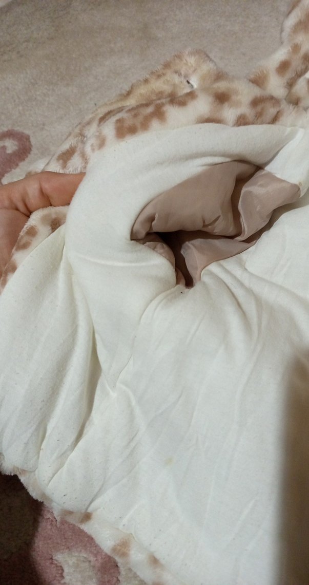 Kürklü Kapüşonlu Kız Çocuk Mont - Görsel 5