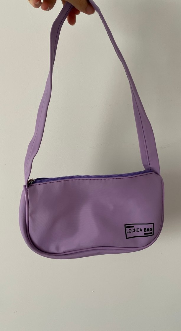 Fermuarlı Mor Kadın Çantası - Görsel 2