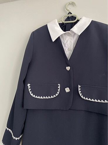 Tesettür ceket etek takım - Görsel 4