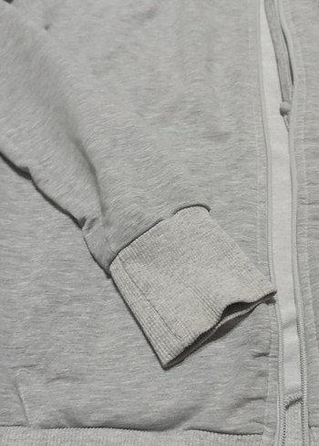 Gri Kapüşonlu   Sweatshirt - Görsel 2