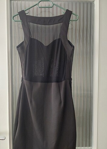 SİYAH KISA ABİYE - Görsel 3