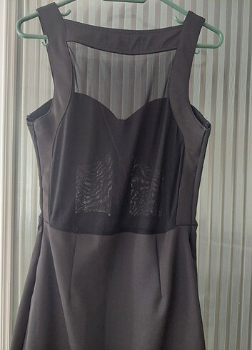 SİYAH KISA ABİYE - Görsel 4