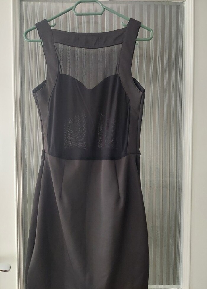 SİYAH KISA ABİYE - Görsel 3