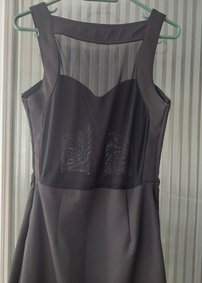 SİYAH KISA ABİYE - Görsel 4