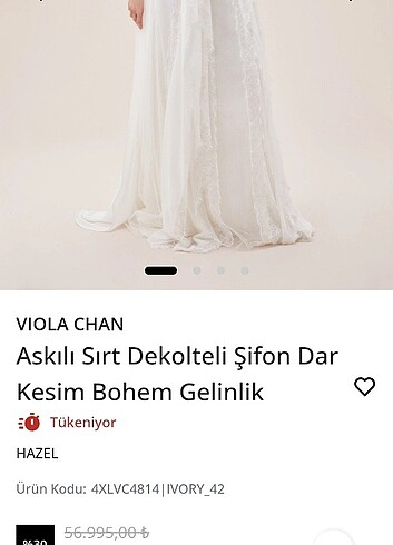 Bohem Gelinlik- Oleg Cassini Viola Chan  - Görsel 7