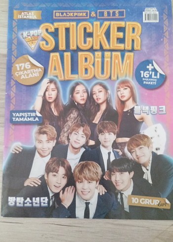 K-Pop Sticker Albümü - 176 Çıkartma Alanı