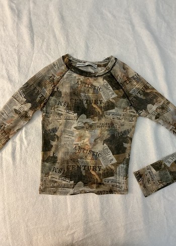 Bershka wintage tul üst