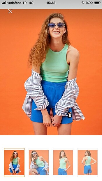 Halter yaka tişört - Görsel 2