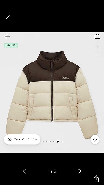 Pull and bear şişme mont