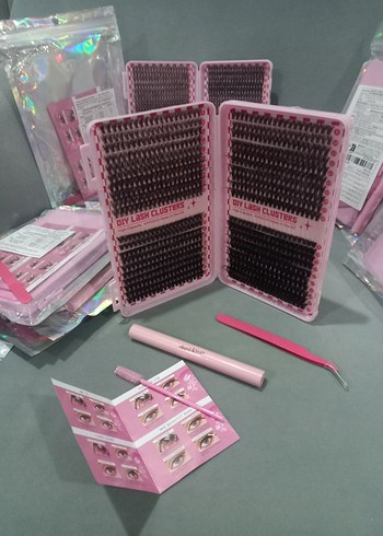 Pembe Kutuda Koyu Renk Takma Kirpik - Görsel 3