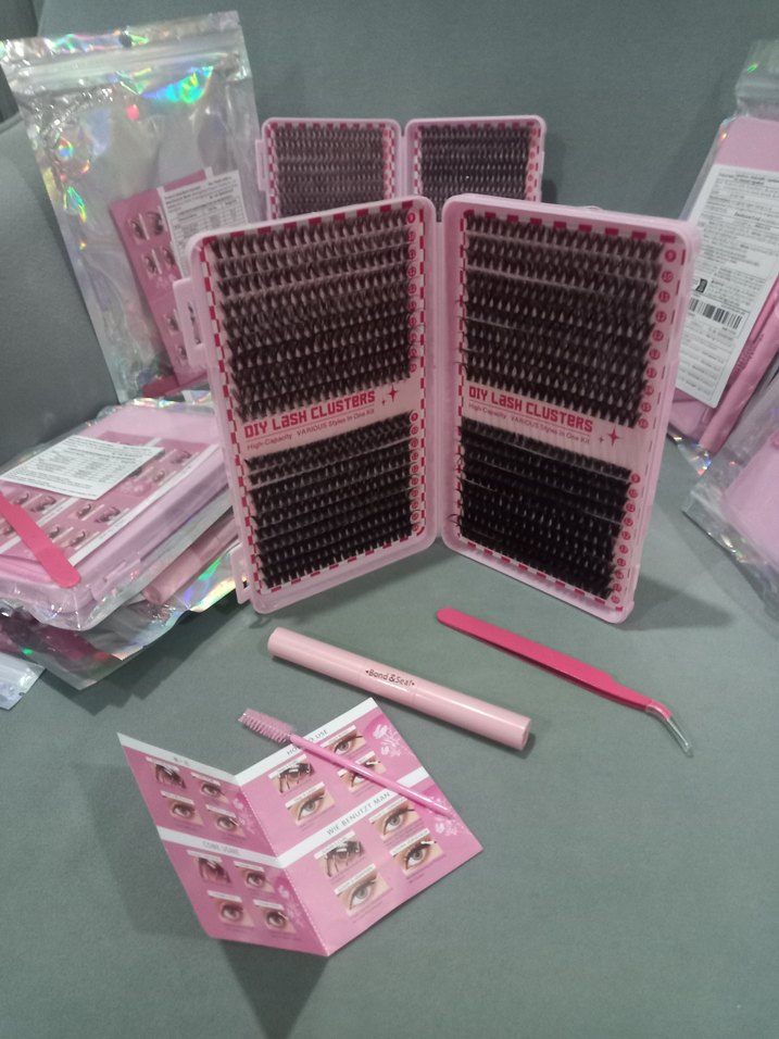 Pembe Kutuda Koyu Renk Takma Kirpik - Görsel 3