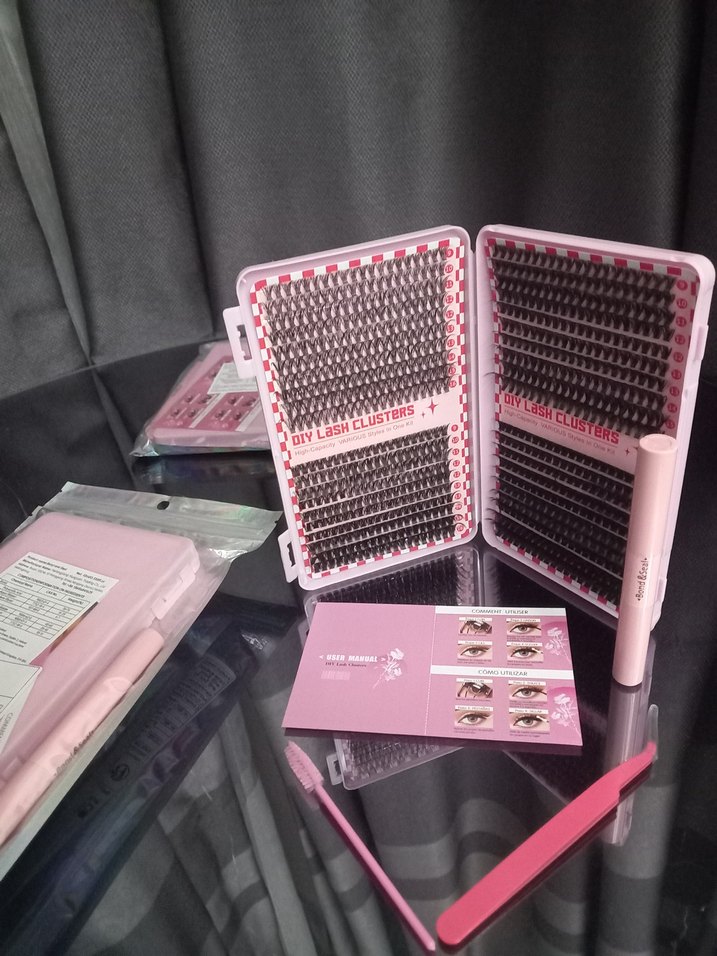 Pembe Kutuda Koyu Renk Takma Kirpikler - Görsel 2