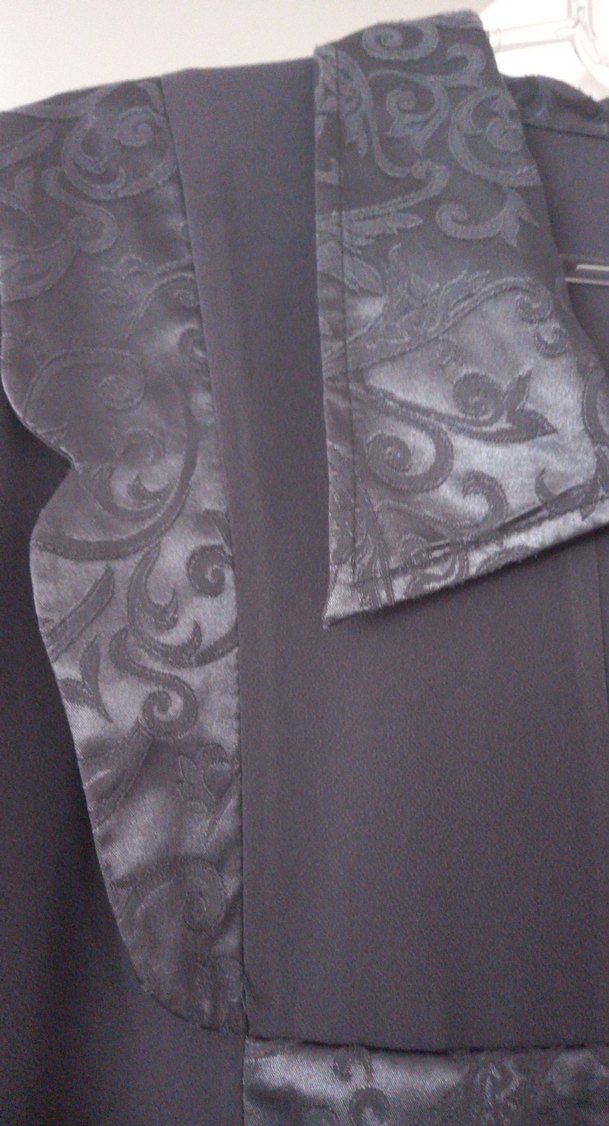 Uzun Kollu gri Kadın Elbisesi - Görsel 3