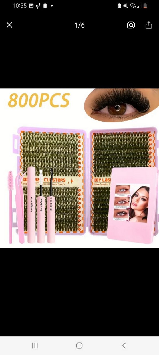 800 Adet  Takma Kirpik Seti - Görsel 2