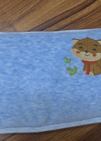 Sevimli Hayvan Desenli Mavi bebek alt açma bezi - Görsel 2