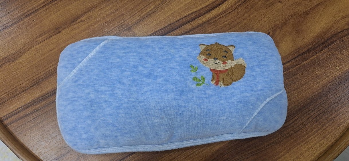 Sevimli Hayvan Desenli Mavi bebek alt açma bezi - Görsel 2