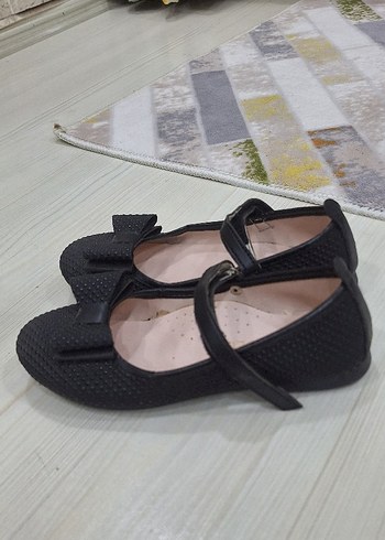 Kız Çocuk Siyah Tokalı Babet Ayakkabı - Görsel 3