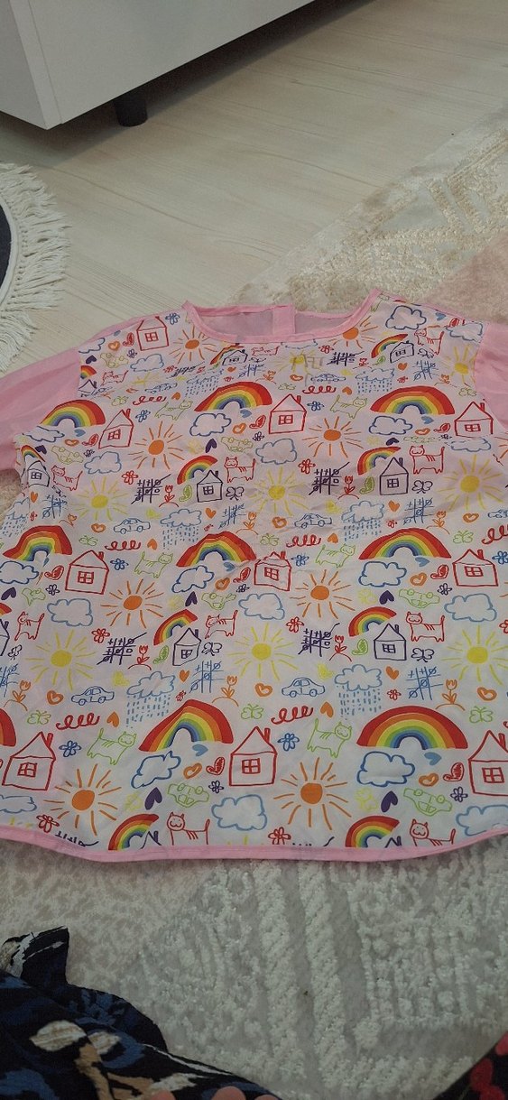 Pastel Renkli Bağcıklı faaliyet Önlüğü - Görsel 2