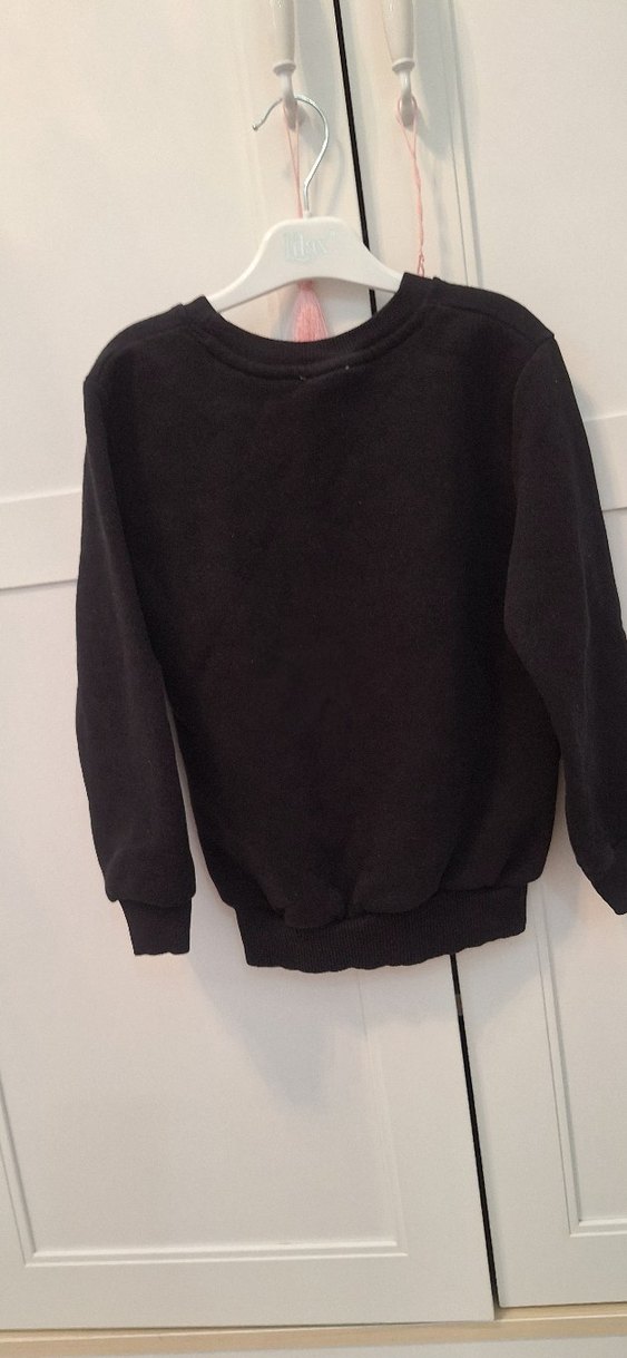 erkek Çocuk siyah nakışlı Triko Kazak - Görsel 2